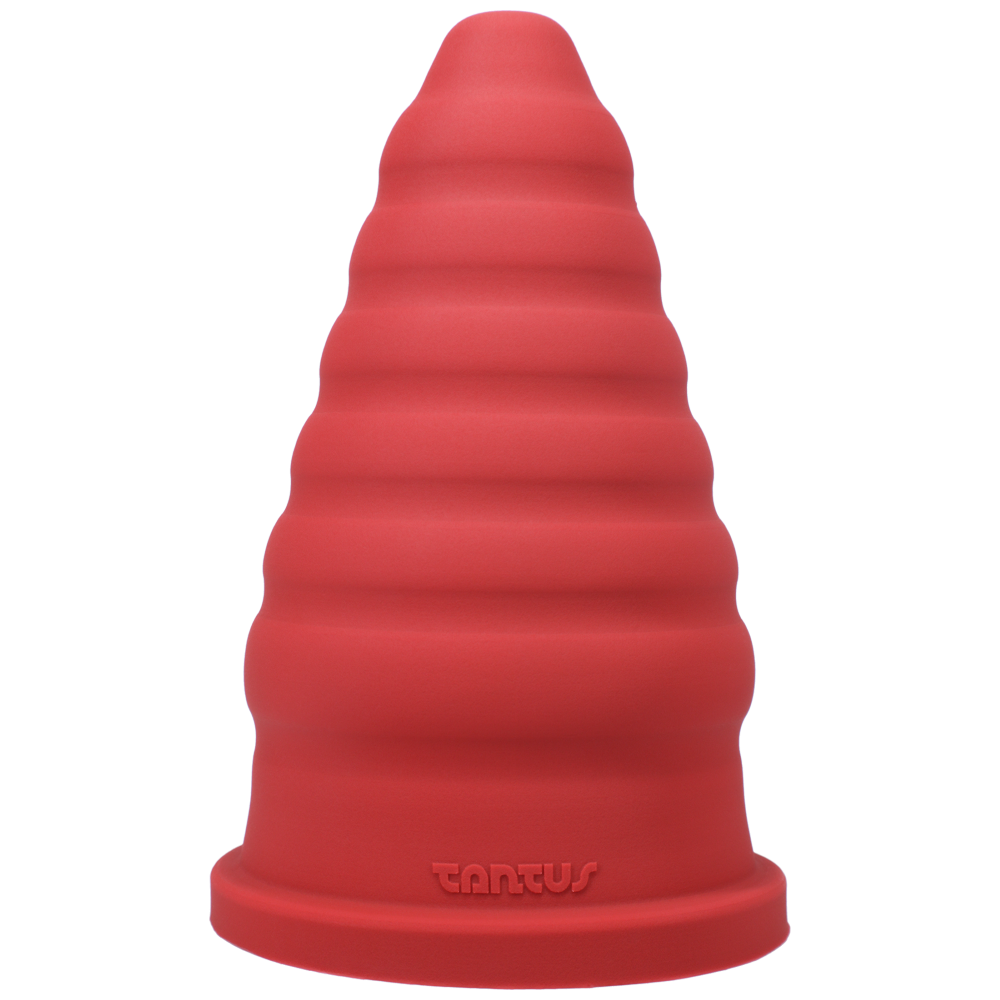 Tantus Cone Ripple Ruby