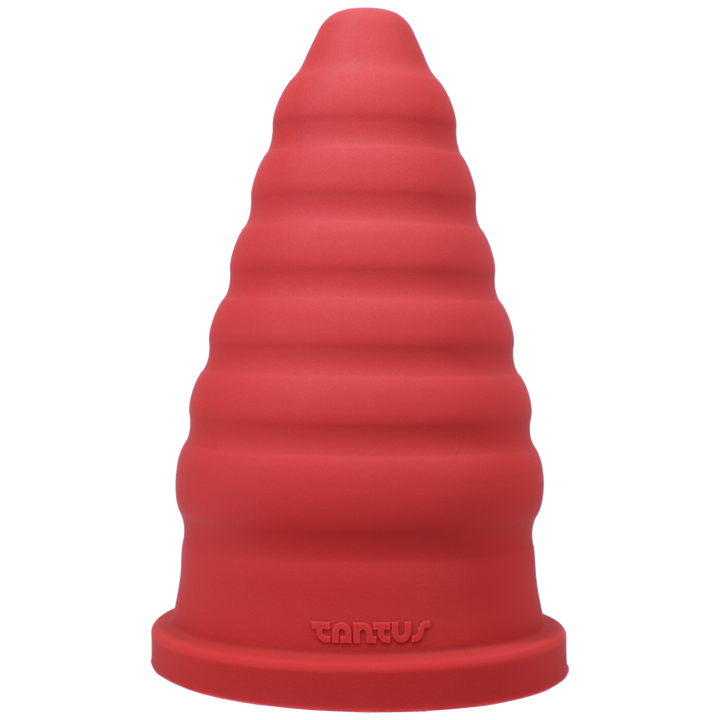 Tantus Cone Ripple Ruby