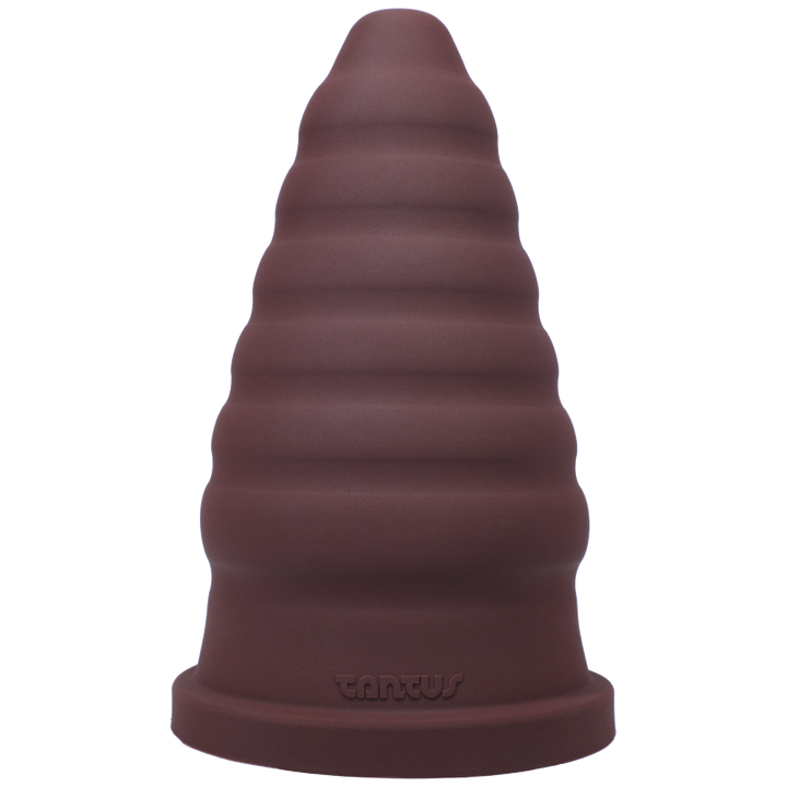 Tantus Cone Ripple Firm Garnet