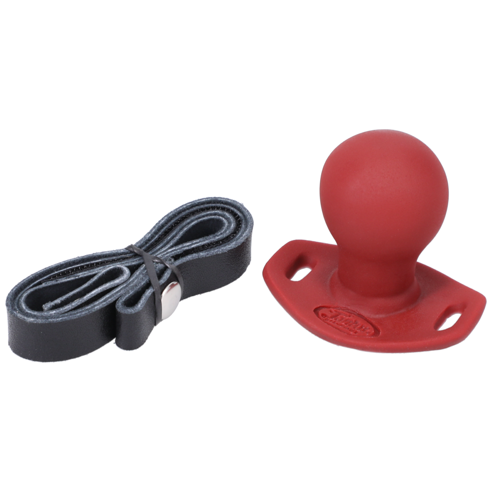 Tantus Ball Gag Crimson Straps