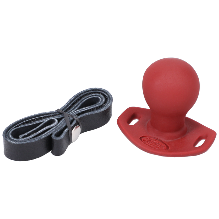 Tantus Ball Gag Crimson Straps