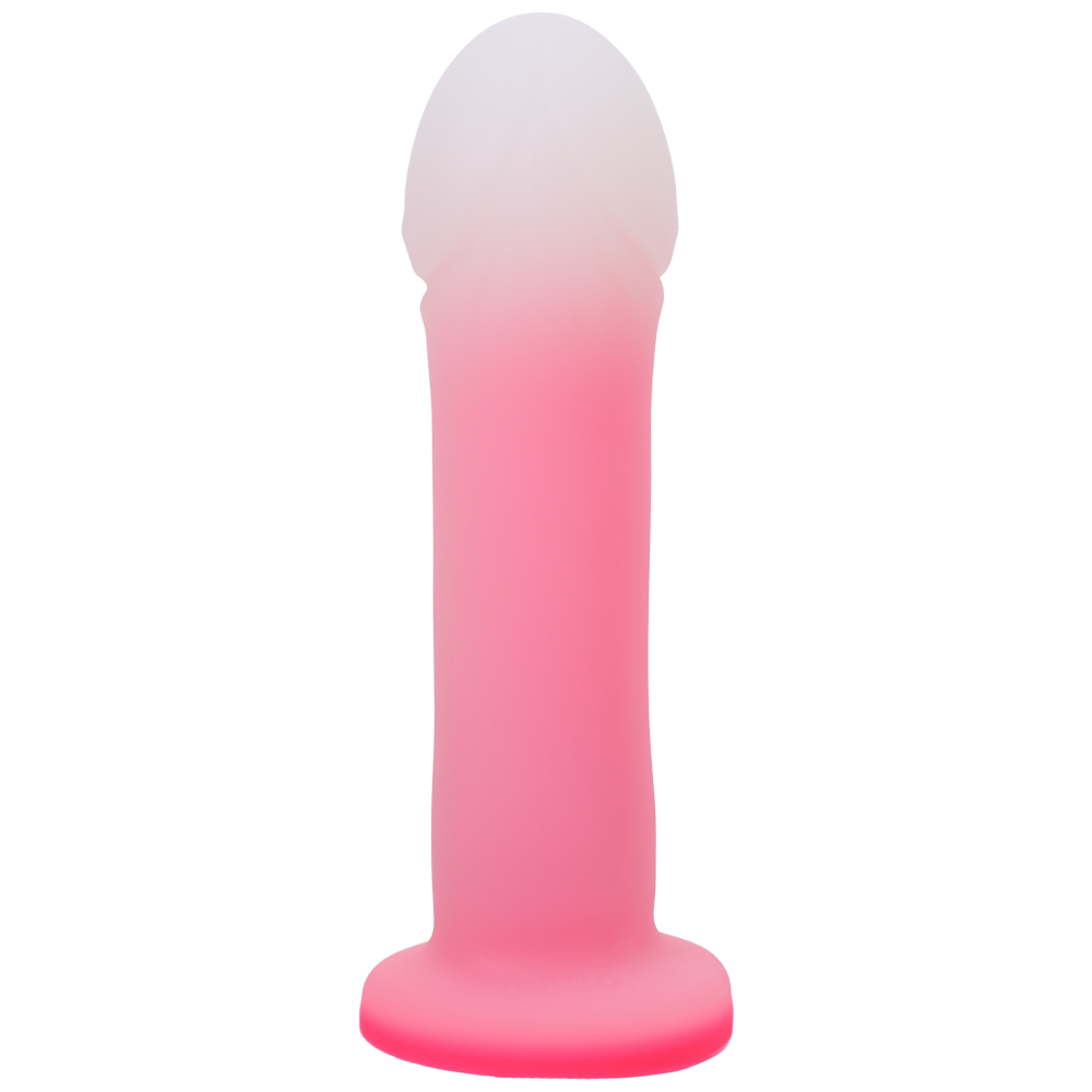 Tantus Duchess Dual Density Vibrating Dildo Rose Quartz Back