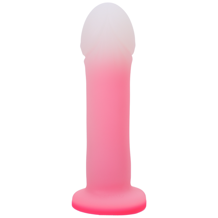 Tantus Duchess Dual Density Vibrating Dildo Rose Quartz Back