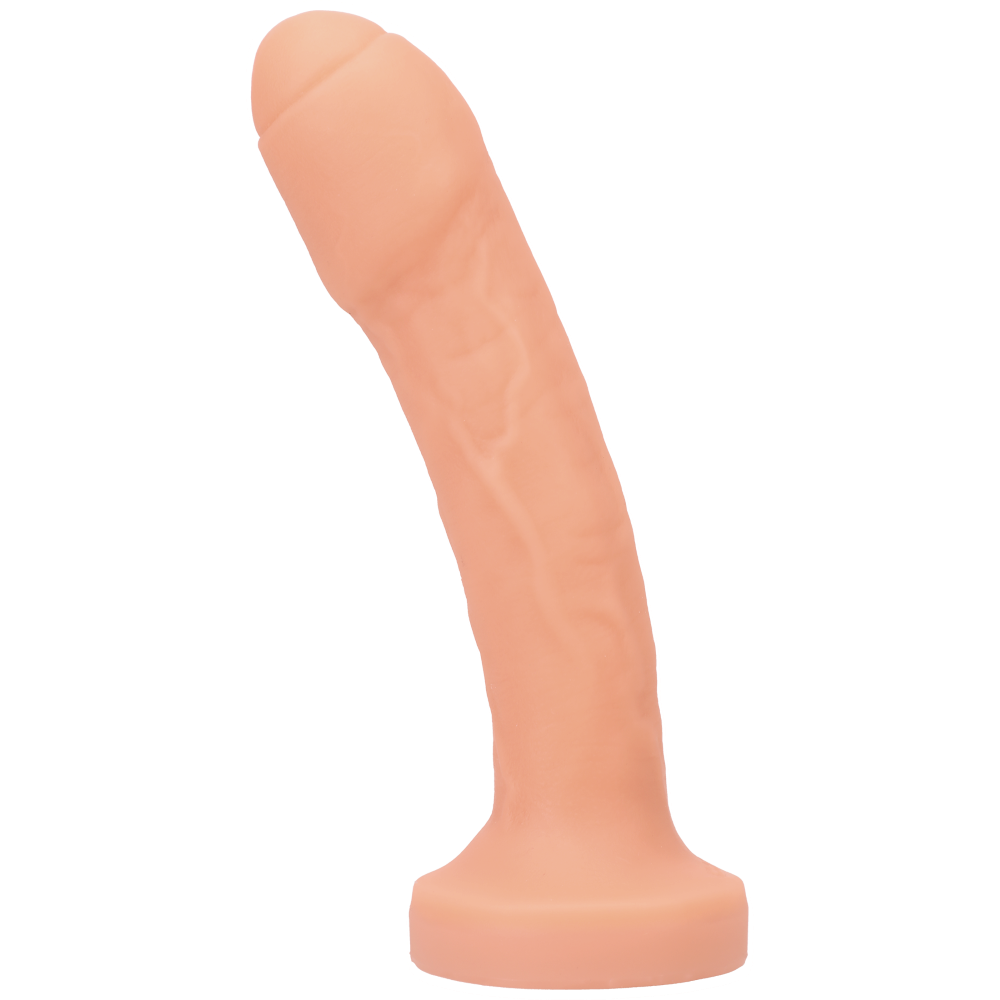 Uncut #2 Dual Density Dildo Warm Ivory Left