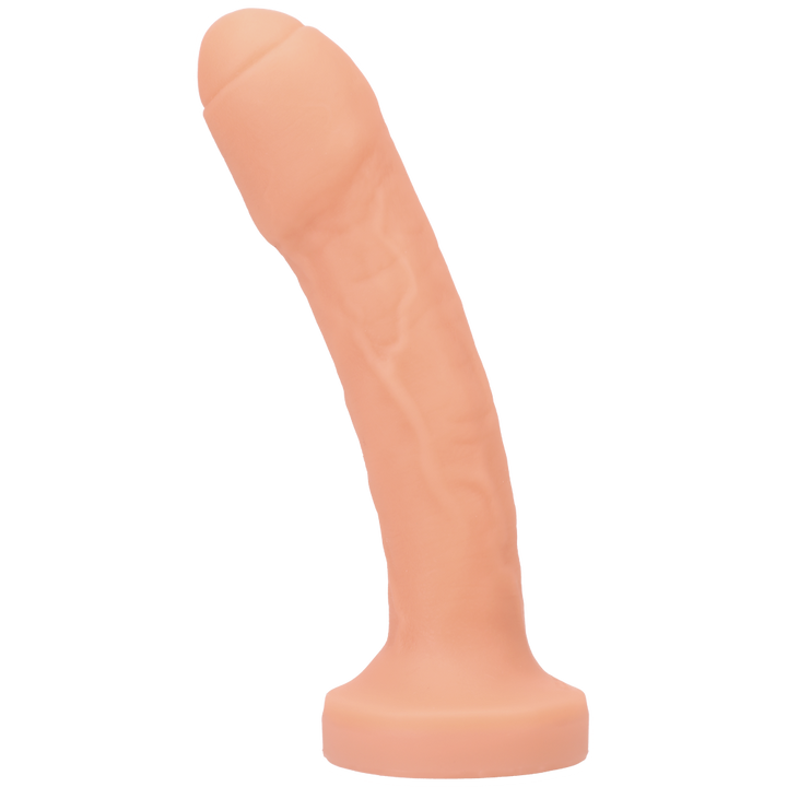 Uncut #2 Dual Density Dildo Warm Ivory Left