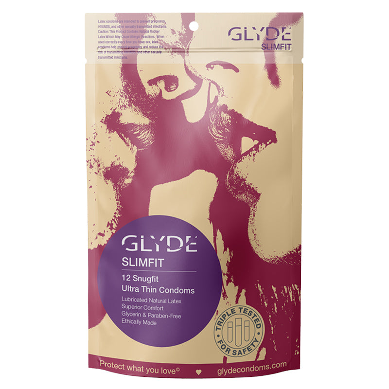 GLYDE SlimFit Ultra Thin Condoms 12pk