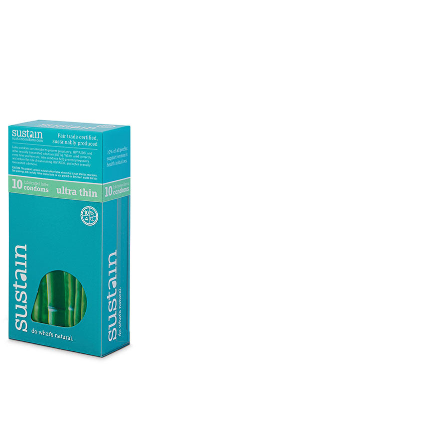 Sustain Lubricated Ultra Fit Condoms - 10 Pack