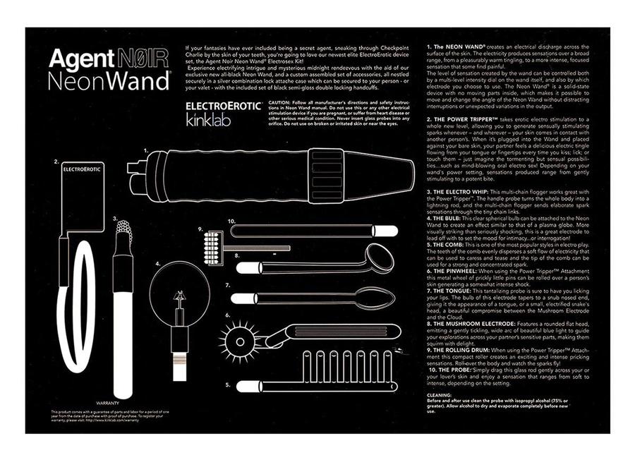 Agent Noir Neon Wand Kit