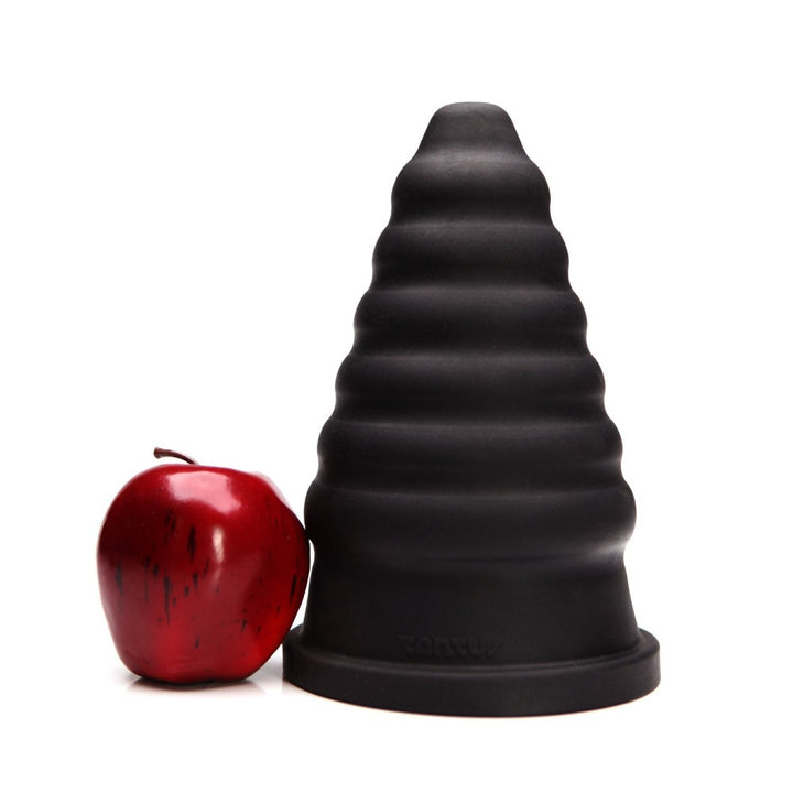 Tantus Cone Ripple Onyx Apple