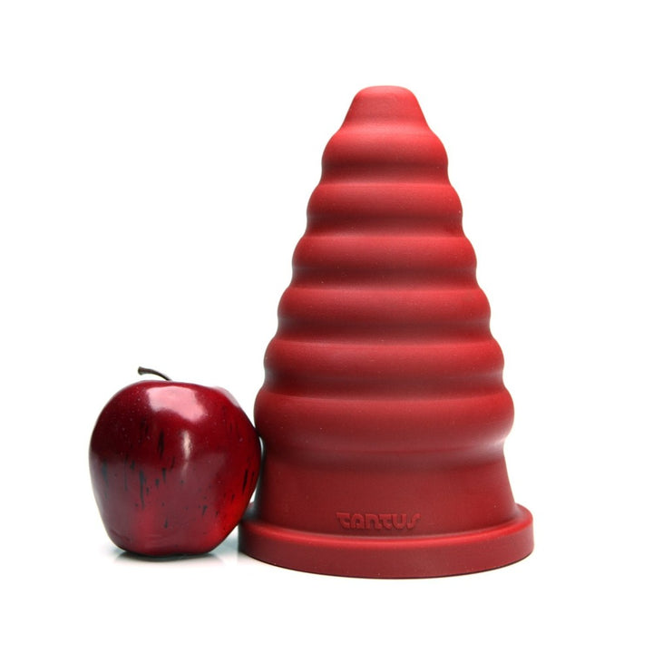 Tantus Cone Ripple Ruby Apple