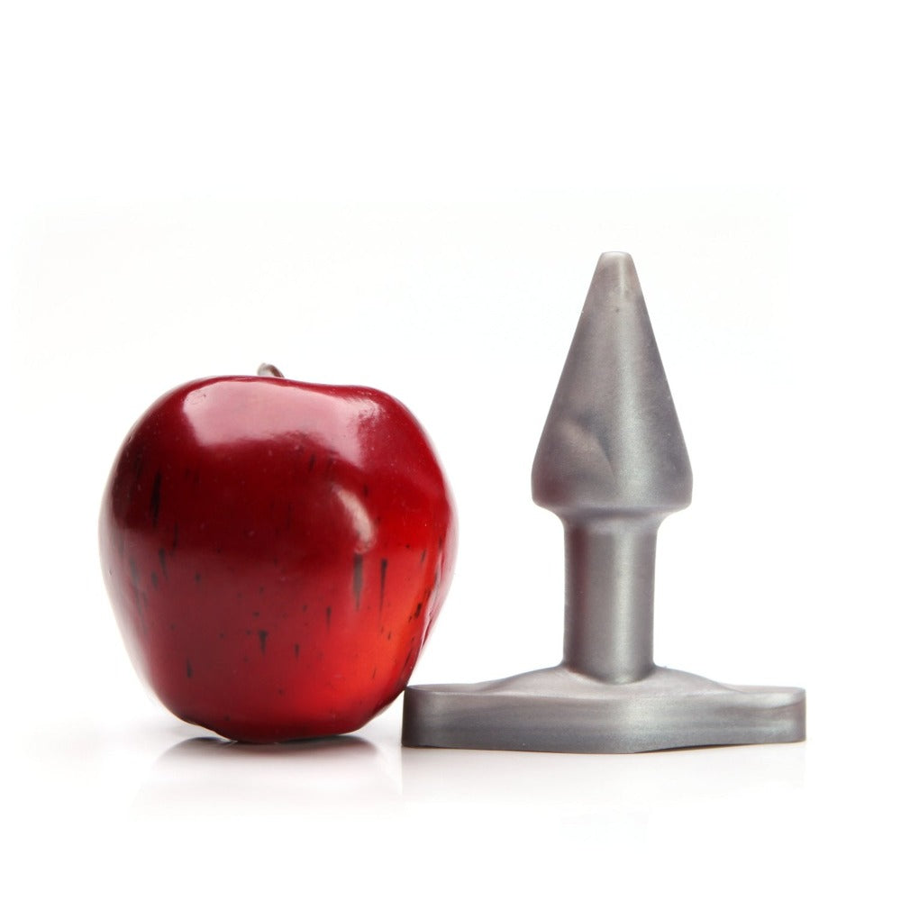 Tantus Stud Plug Silver Apple